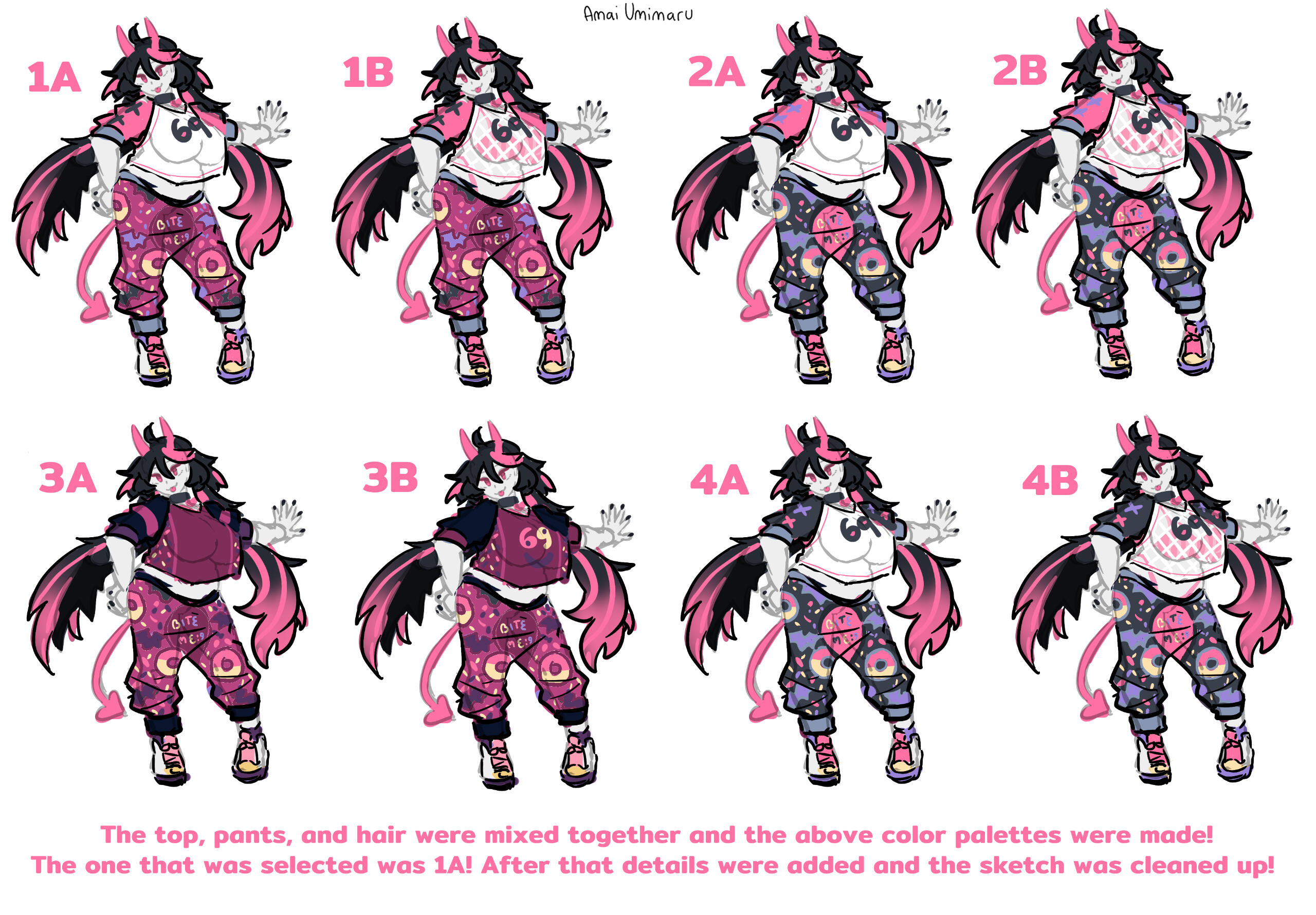 Andou Streetwear Costume Design Rough Sketches Andou Streetwear Costume Design Rough Sketches