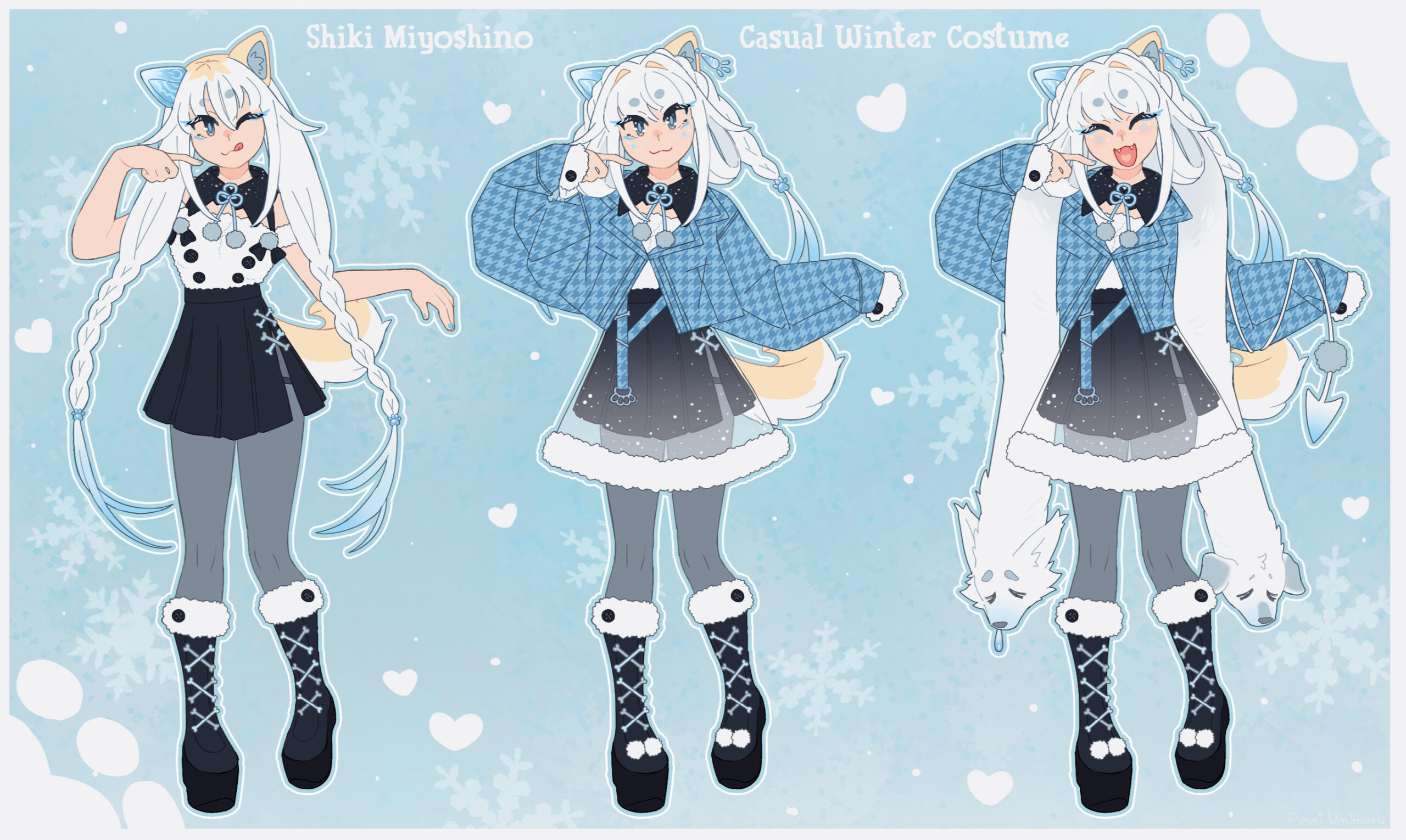 Shiki Miyoshino Winter Costume Design Sheet Shiki Miyoshino Winter Costume Design Sheet