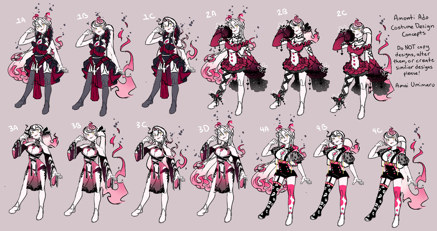 Amonti Ado Costume Design Rough Sketches Amonti Ado Costume Design Rough Sketches