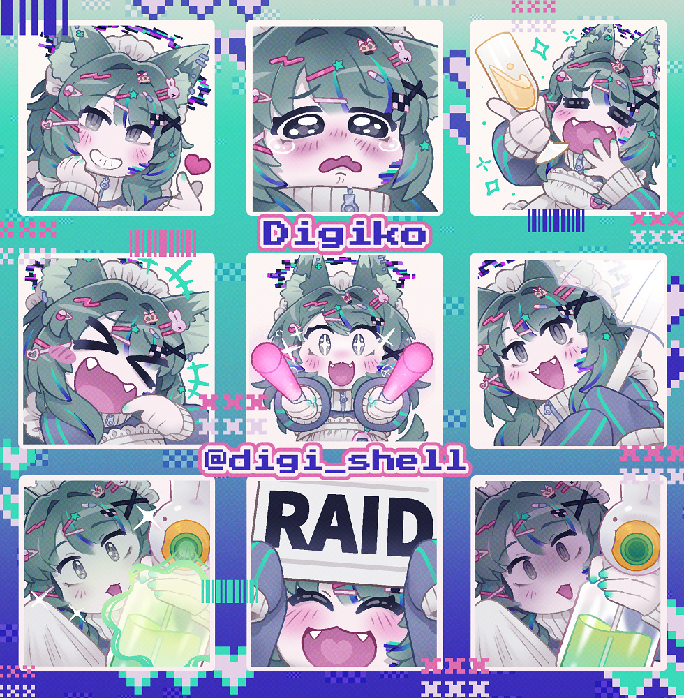 Digiko's Emotes Set 1 Digiko's Emotes Set 1